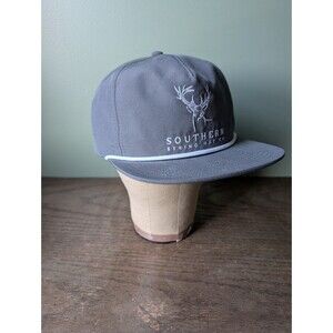 Southern String Hat Co Snapback Buck Deer Ripstop Gray Rope Trucker New